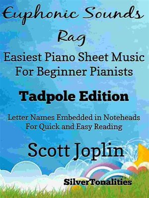 cover image of Euphonic Sounds Rag Easiest Piano Sheet Music for Beginner Pianists Tadpole Edition